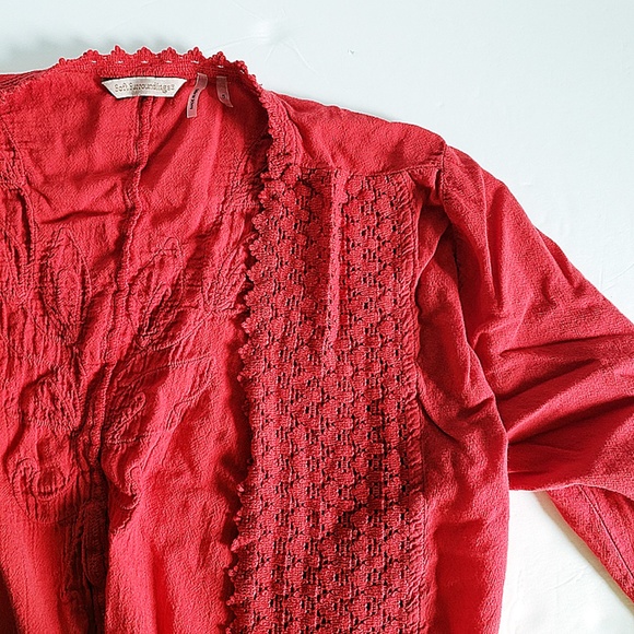 Soft Surroundings Crochet Gauze Cardigan - Size S - Picture 2 of 7